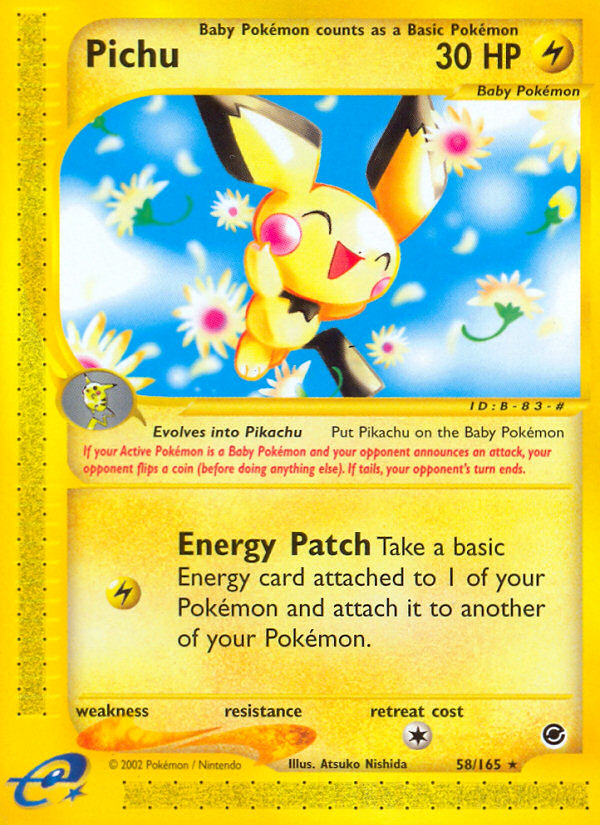Pichu (58/165) [Expedition: Base Set] | Good Games Cannington