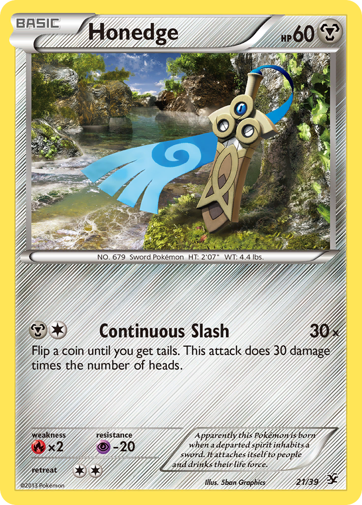 Honedge (21/39) [XY: Kalos Starter Set] | Good Games Cannington
