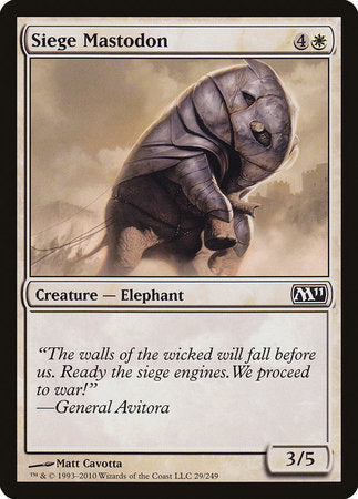 Siege Mastodon [Magic 2011] | Good Games Cannington