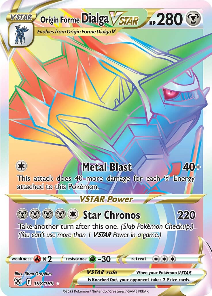 Origin Forme Dialga VSTAR (198/189) [Sword & Shield: Astral Radiance] | Good Games Cannington