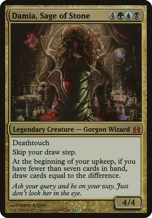 Damia, Sage of Stone (Oversized) [Commander 2011 Oversized] | Good Games Cannington