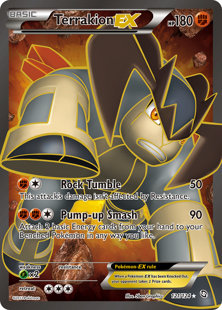 Terrakion EX (121/124) [Black & White: Dragons Exalted] | Good Games Cannington