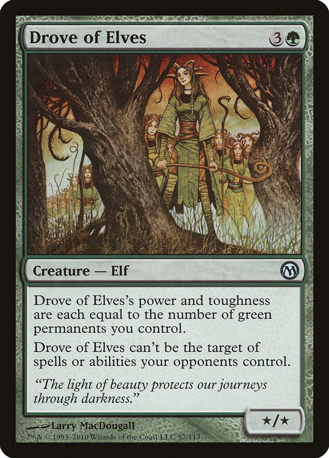 Drove of Elves [Duels of the Planeswalkers] | Good Games Cannington