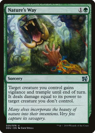 Nature's Way [Duel Decks: Elves vs. Inventors] | Good Games Cannington