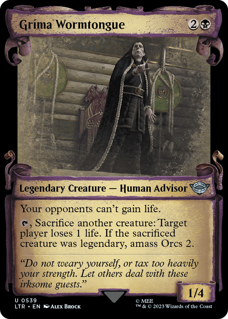 Grima Wormtongue [The Lord of the Rings: Tales of Middle-Earth Showcase Scrolls] | Good Games Cannington