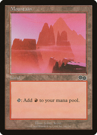 Mountain (346) [Urza's Saga] | Good Games Cannington