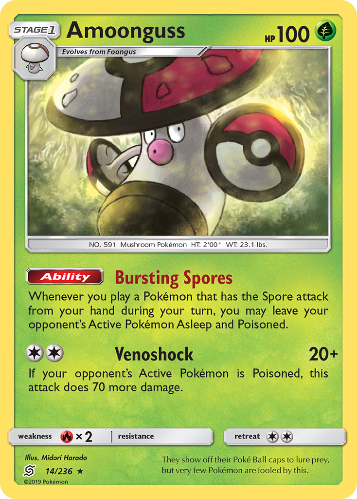 Amoonguss (14/236) [Sun & Moon: Unified Minds] | Good Games Cannington