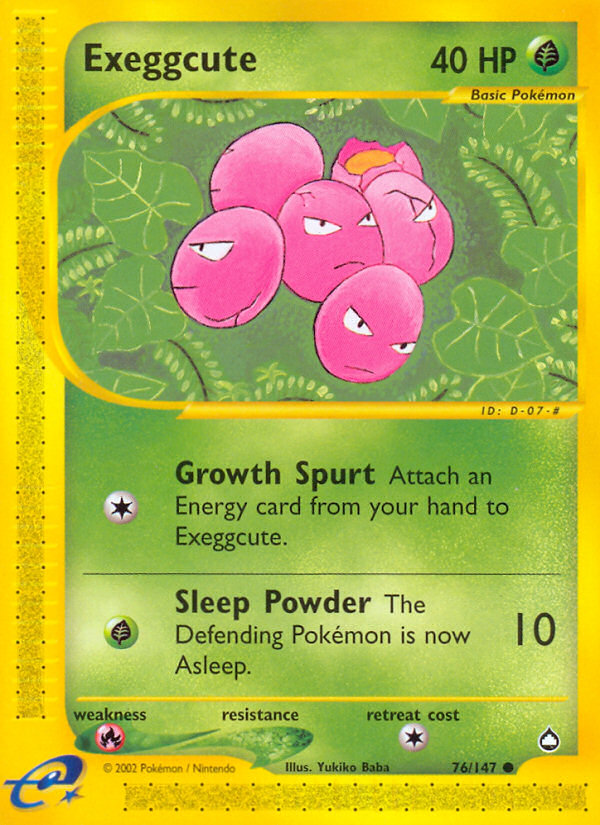 Exeggcute (76/147) [Aquapolis] | Good Games Cannington