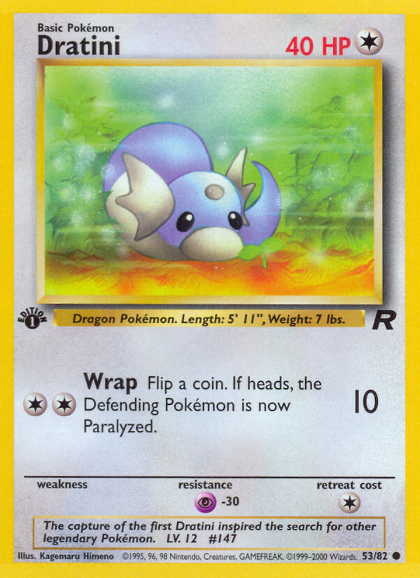 Dratini (53/82) [Team Rocket 1st Edition] | Good Games Cannington