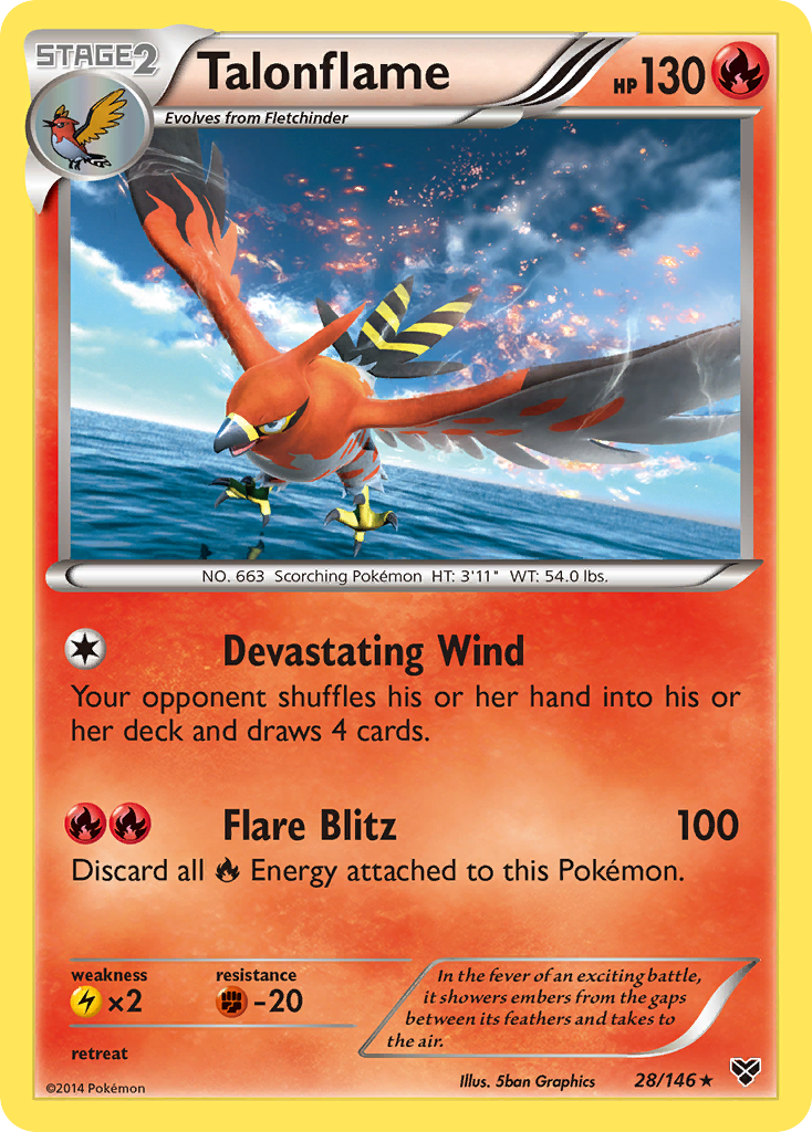 Talonflame (28/146) [XY: Base Set] | Good Games Cannington