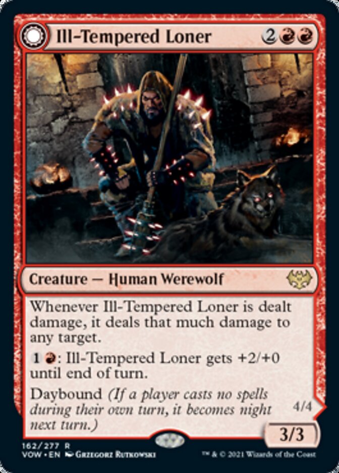 Ill-Tempered Loner // Howlpack Avenger [Innistrad: Crimson Vow] | Good Games Cannington