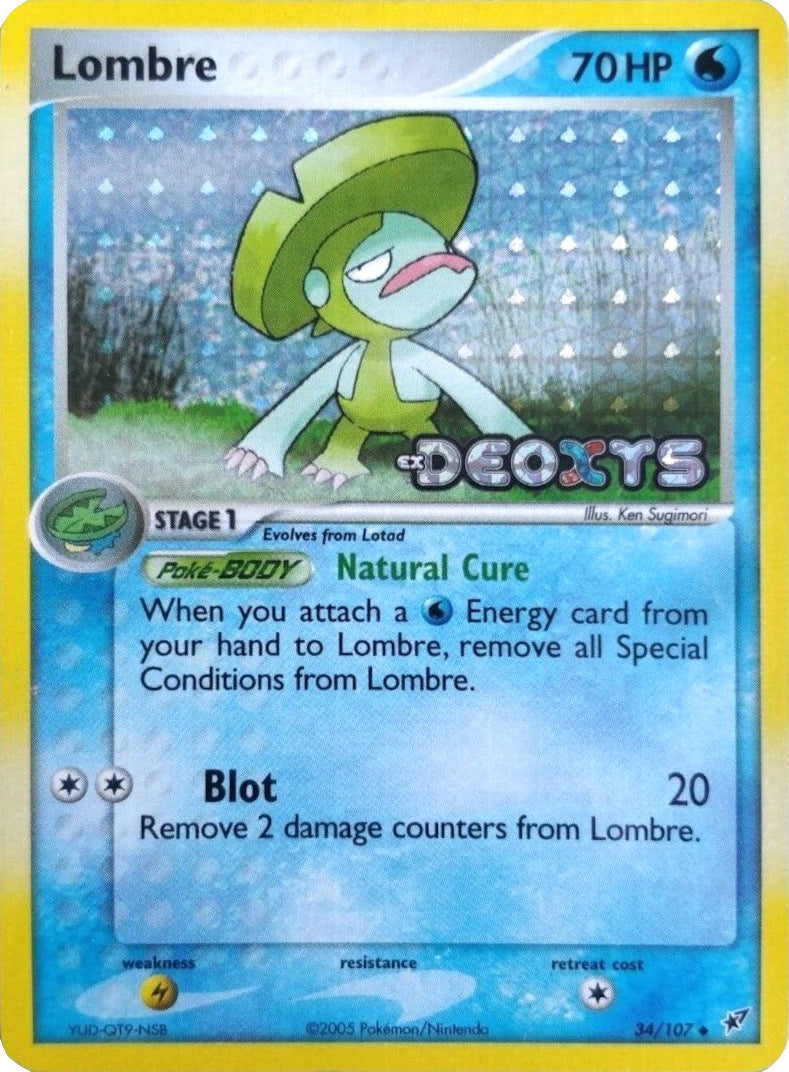 Lombre (34/107) (Stamped) [EX: Deoxys] | Good Games Cannington