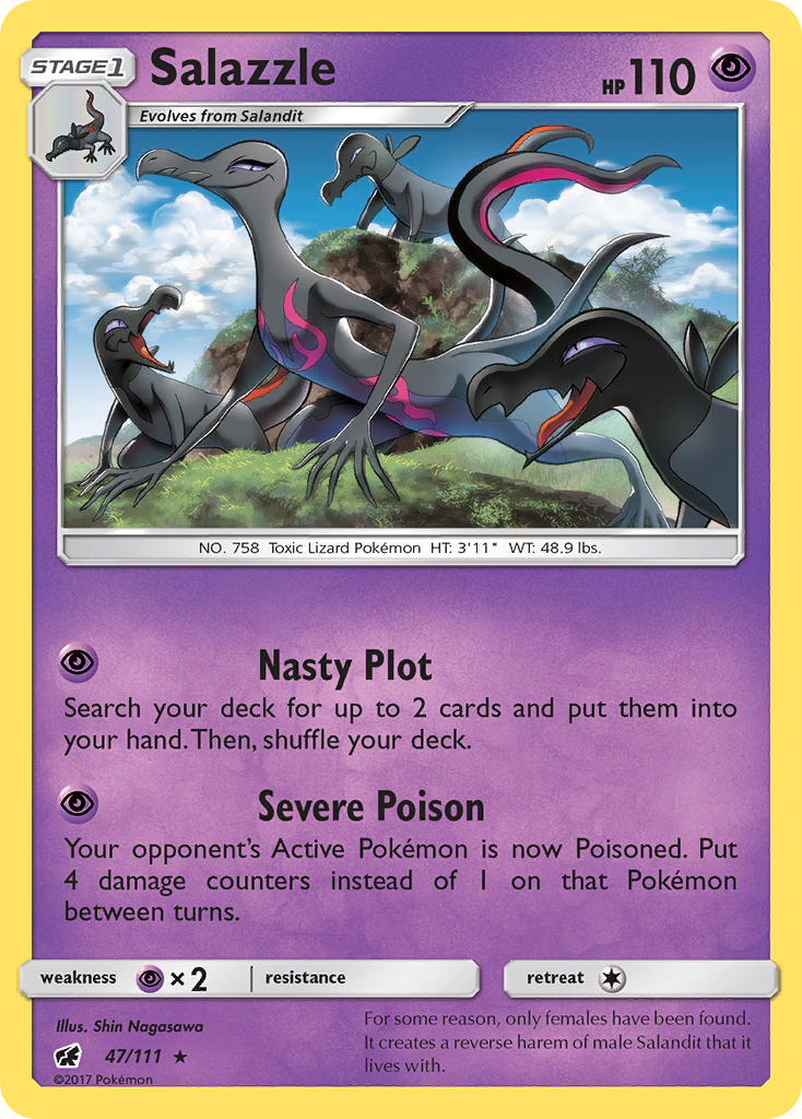 Salazzle (47/111) [Sun & Moon: Crimson Invasion] | Good Games Cannington