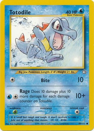 Totodile (80/111) [Neo Genesis Unlimited] | Good Games Cannington