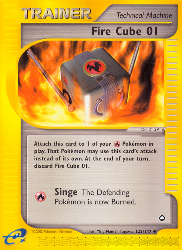 Fire Cube 01 (122/147) [Aquapolis] | Good Games Cannington