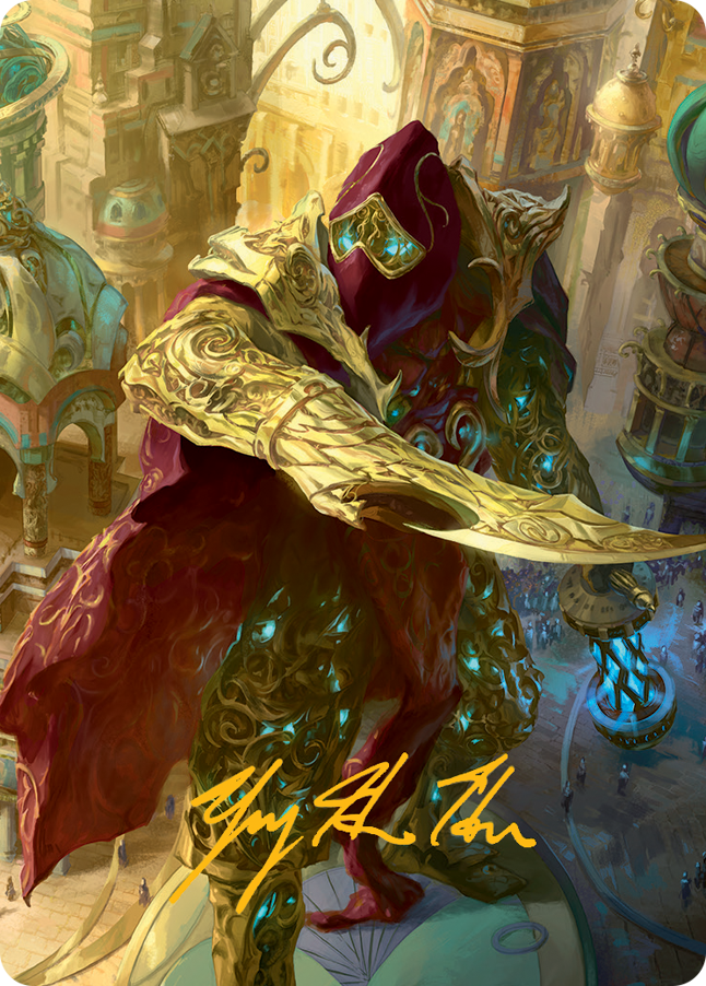 Baral, Chief of Compliance Art Card (Gold-Stamped Signature) [March of the Machine Art Series] | Good Games Cannington