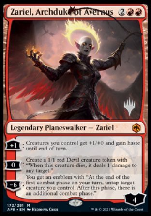 Zariel, Archduke of Avernus (Promo Pack) [Dungeons & Dragons: Adventures in the Forgotten Realms Promos] | Good Games Cannington