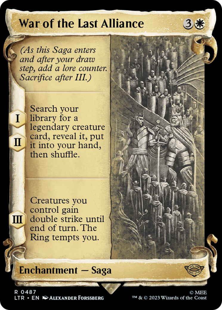 War of the Last Alliance [The Lord of the Rings: Tales of Middle-Earth Showcase Scrolls] | Good Games Cannington