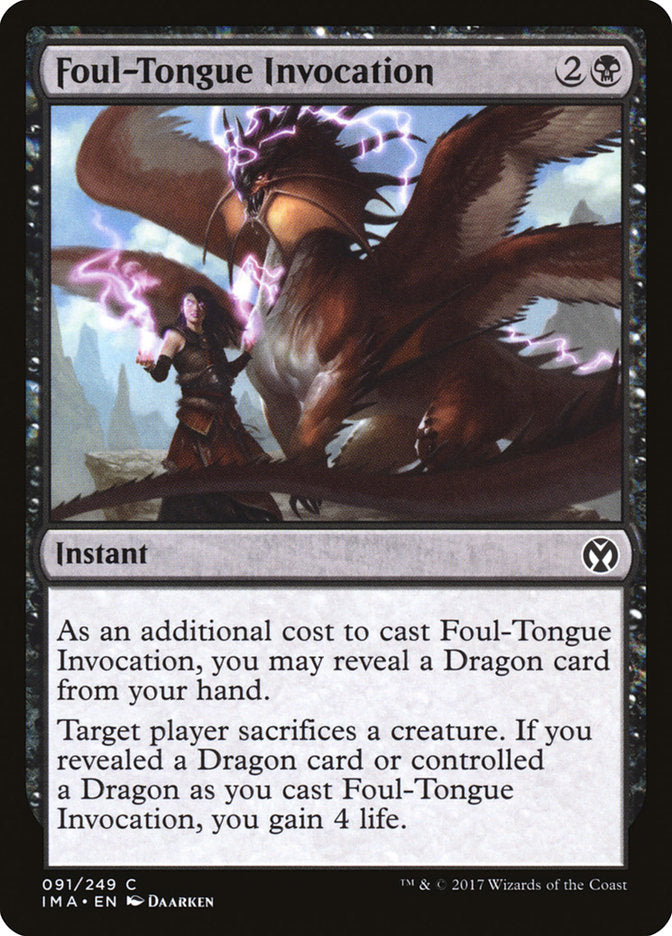 Foul-Tongue Invocation [Iconic Masters] | Good Games Cannington