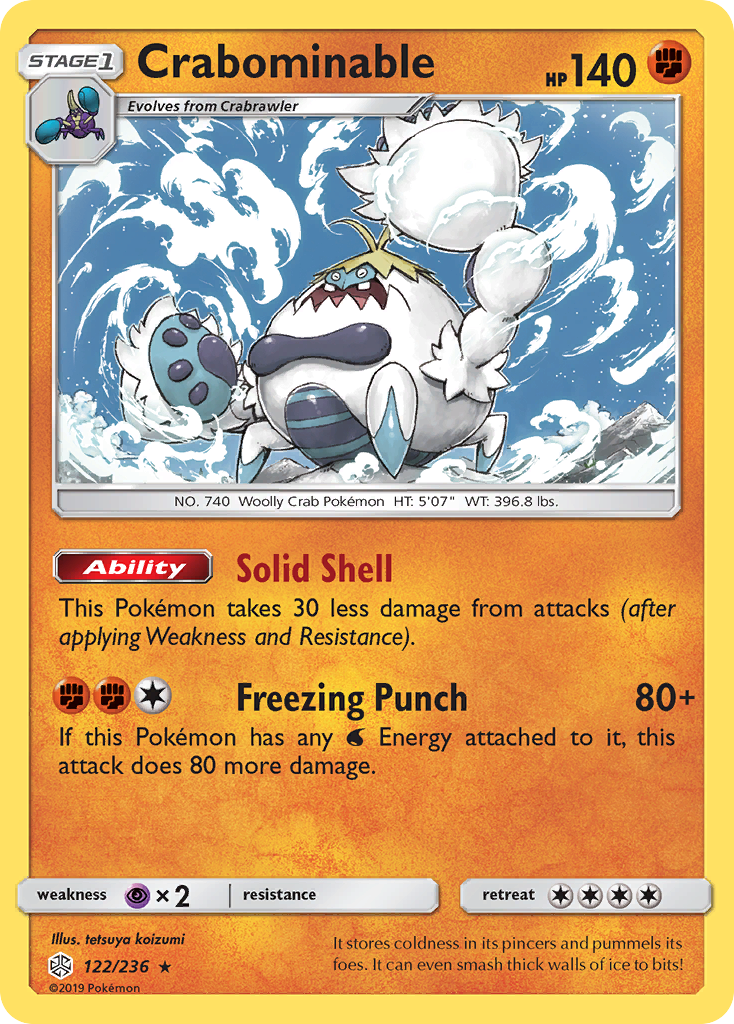 Crabominable (122/236) [Sun & Moon: Cosmic Eclipse] | Good Games Cannington