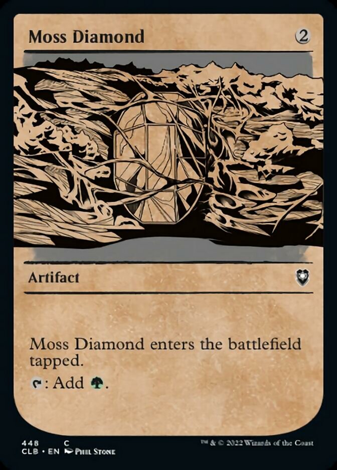 Moss Diamond (Showcase) [Commander Legends: Battle for Baldur's Gate] | Good Games Cannington