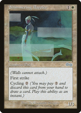 Shimmering Barrier [Urza's Saga] | Good Games Cannington