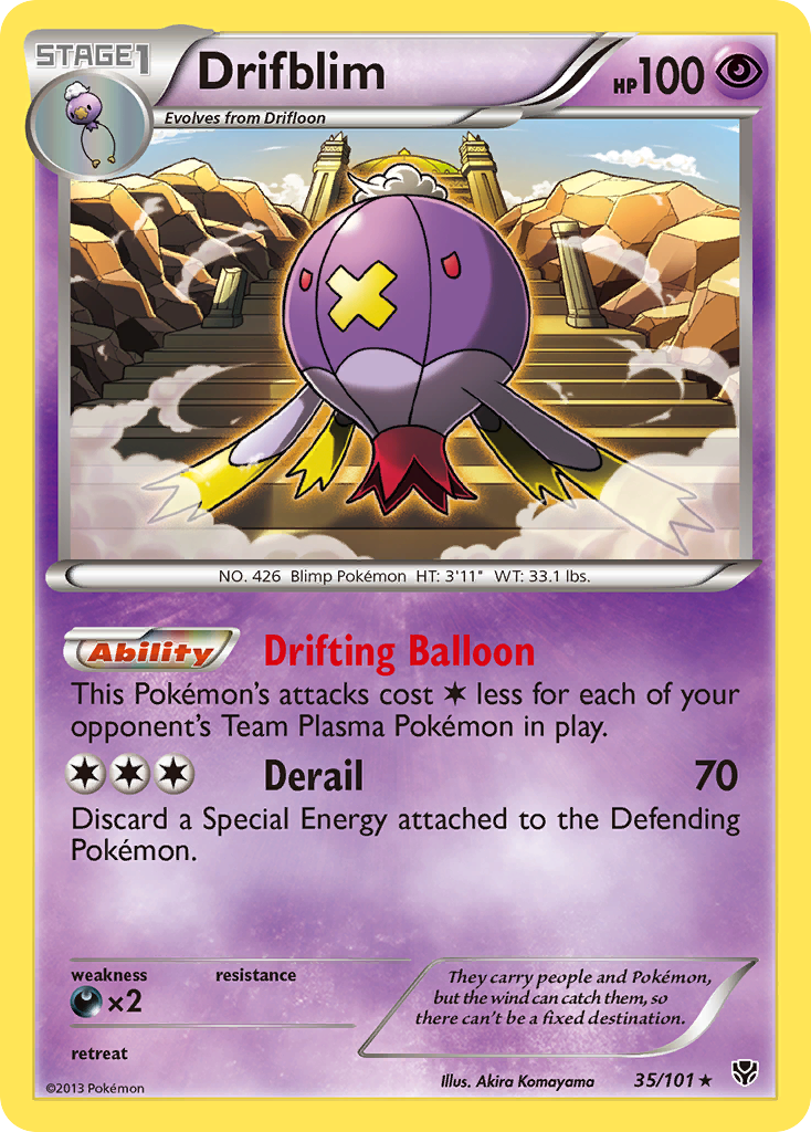 Drifblim (35/101) [Black & White: Plasma Blast] | Good Games Cannington