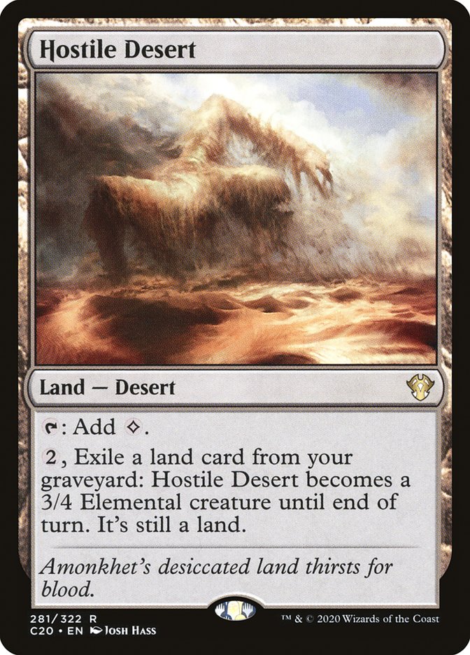 Hostile Desert [Commander 2020] | Good Games Cannington