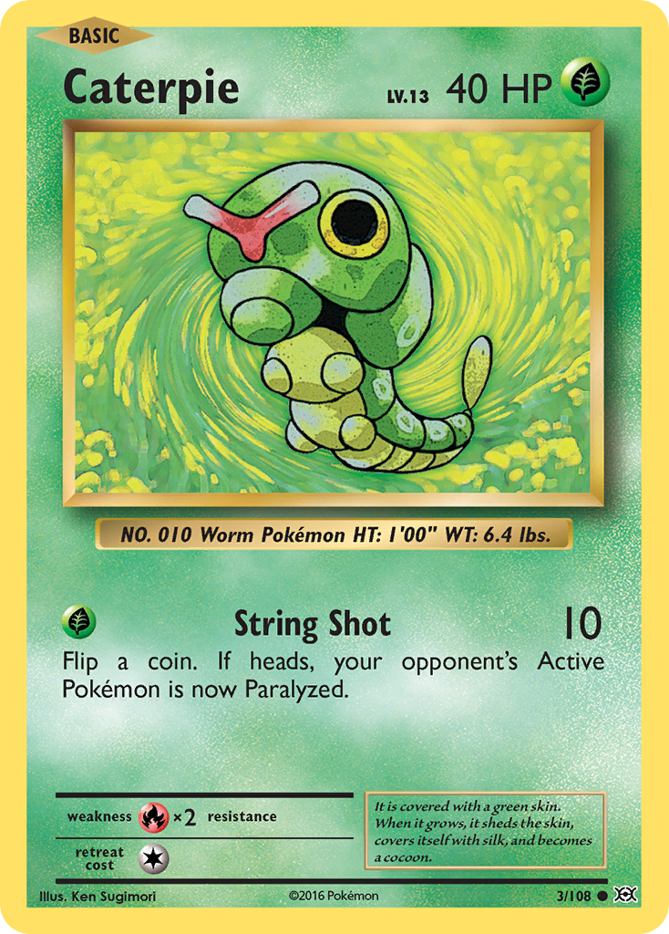 Caterpie (3/108) [XY: Evolutions] | Good Games Cannington