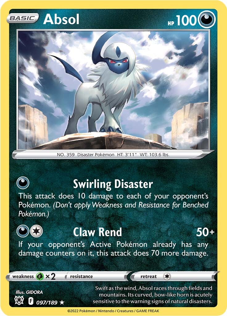 Absol (097/189) [Sword & Shield: Astral Radiance] | Good Games Cannington