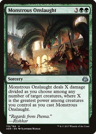 Monstrous Onslaught [Aether Revolt] | Good Games Cannington