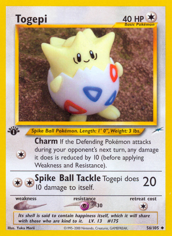 Togepi (56/105) [Neo Destiny 1st Edition] | Good Games Cannington