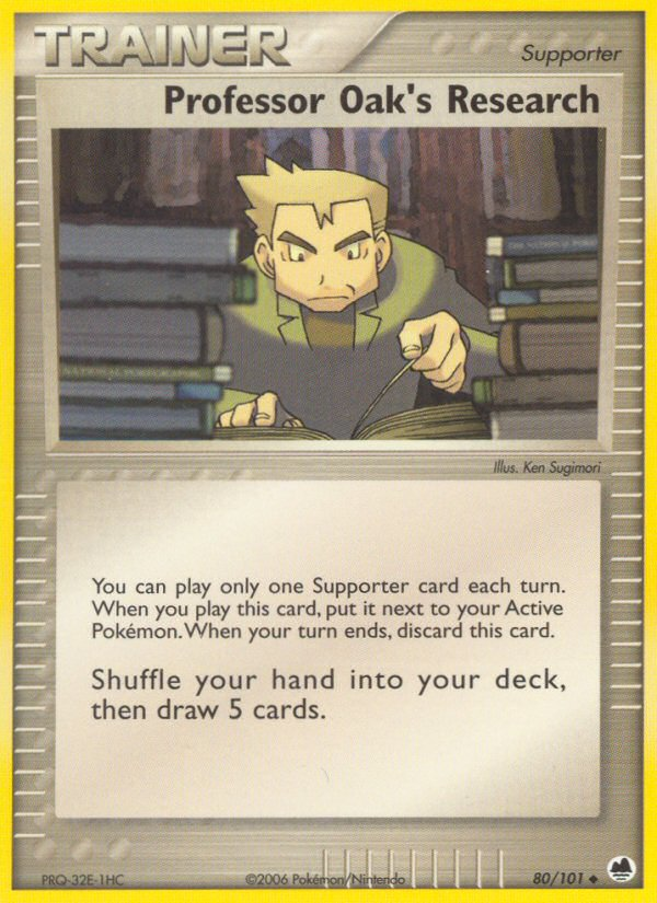 Professor Oak's Research (80/101) [EX: Dragon Frontiers] | Good Games Cannington