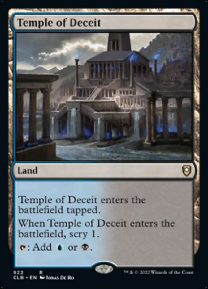 Temple of Deceit [Commander Legends: Battle for Baldur's Gate] | Good Games Cannington