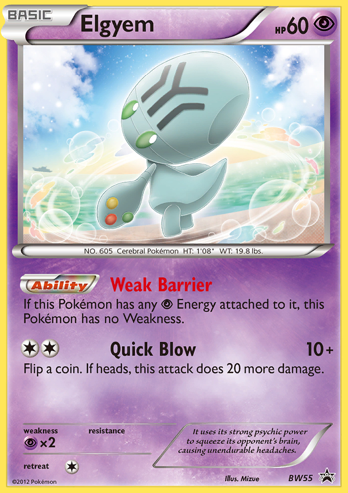 Elgyem (BW55) [Black & White: Black Star Promos] | Good Games Cannington