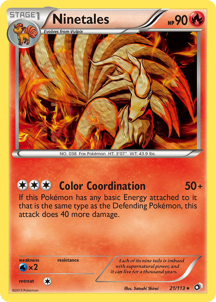 Ninetales (21/113) [Black & White: Legendary Treasures] | Good Games Cannington