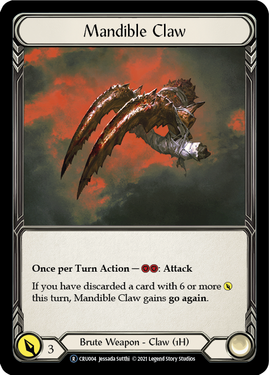 Mandible Claw [U-CRU004-RF] Unlimited Rainbow Foil | Good Games Cannington