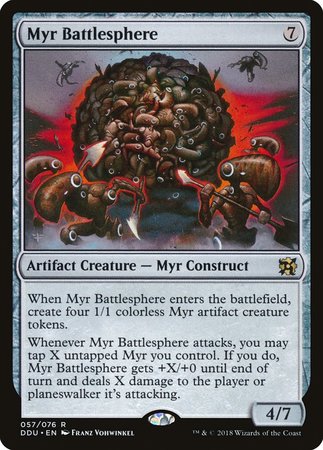 Myr Battlesphere [Duel Decks: Elves vs. Inventors] | Good Games Cannington