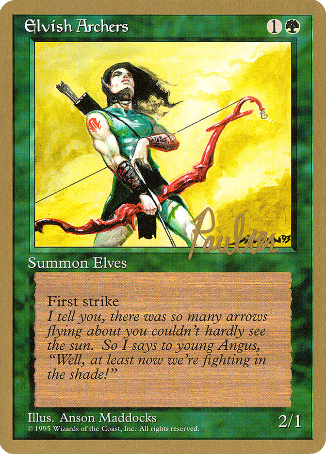 Elvish Archers (Preston Poulter) [Pro Tour Collector Set] | Good Games Cannington
