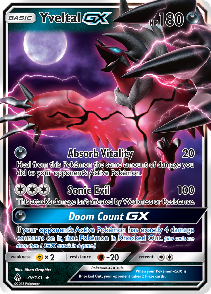 Yveltal GX (79/131) [Sun & Moon: Forbidden Light] | Good Games Cannington