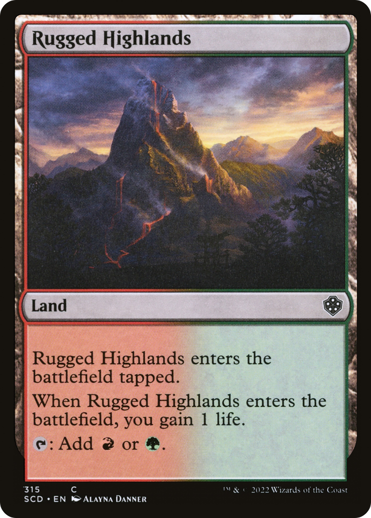 Rugged Highlands [Starter Commander Decks] | Good Games Cannington