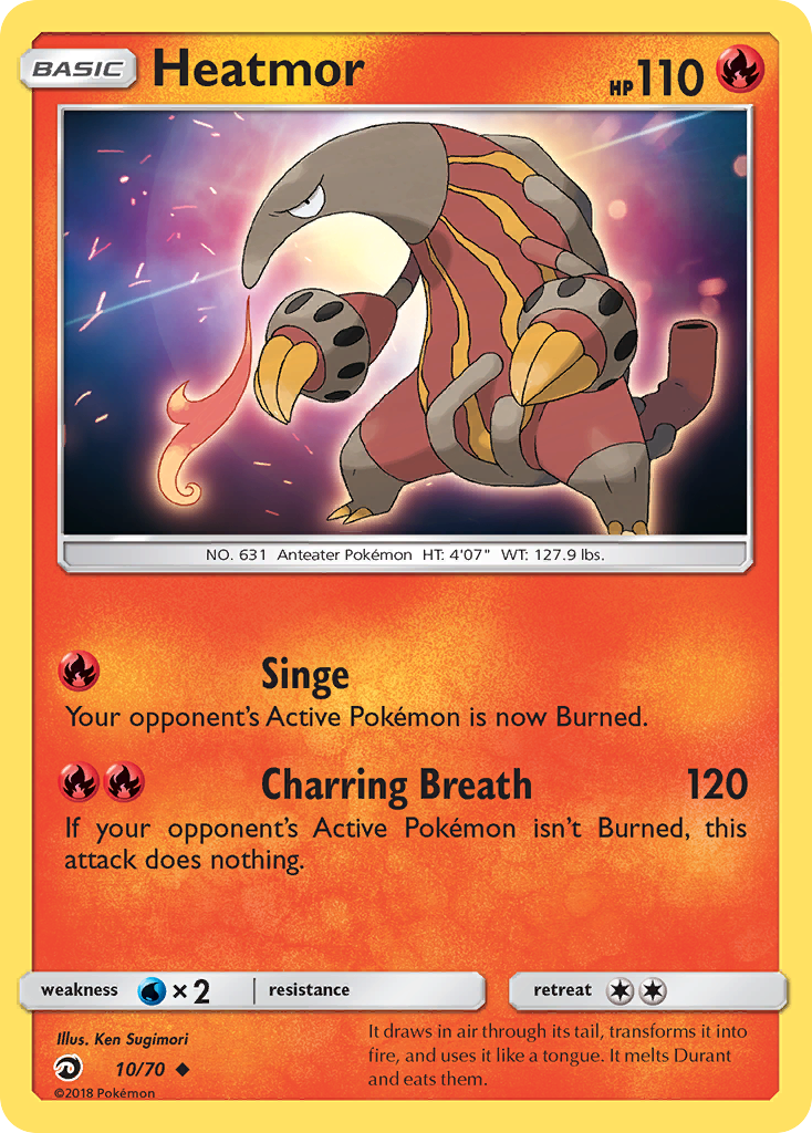 Heatmor (10/70) [Sun & Moon: Dragon Majesty] | Good Games Cannington