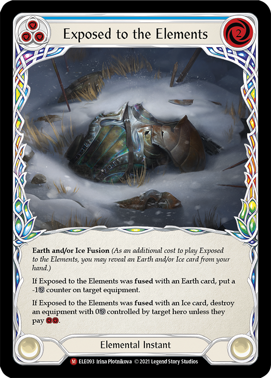 Exposed to the Elements [ELE093] (Tales of Aria)  1st Edition Rainbow Foil | Good Games Cannington