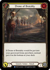 Drone of Brutality (Yellow) [U-WTR165] (Welcome to Rathe Unlimited)  Unlimited Rainbow Foil | Good Games Cannington