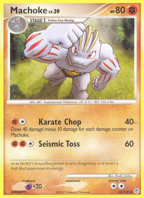 Machoke (53/130) [Diamond & Pearl: Base Set] | Good Games Cannington