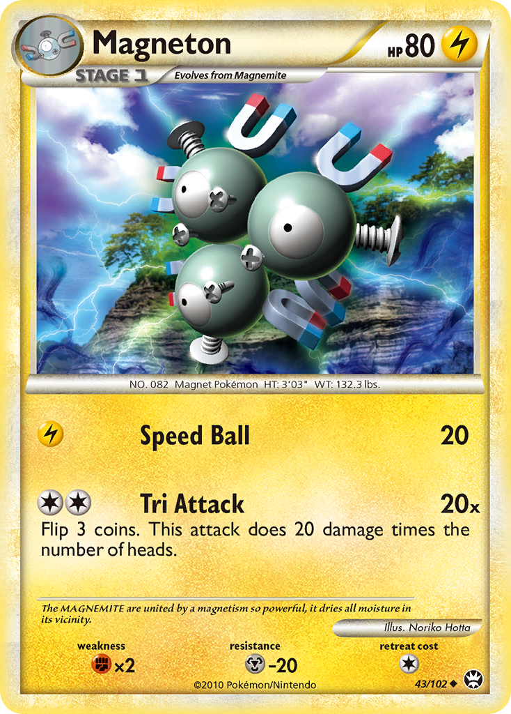 Magneton (43/102) [HeartGold & SoulSilver: Triumphant] | Good Games Cannington