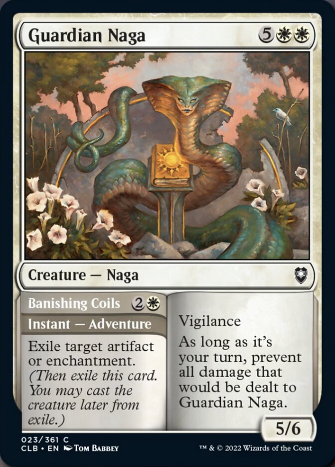 Guardian Naga // Banishing Coils [Commander Legends: Battle for Baldur's Gate] | Good Games Cannington