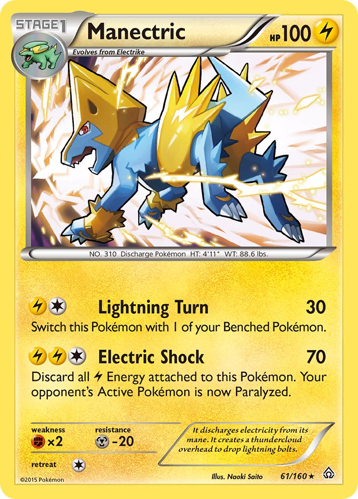 Manectric (61/160) (Theme Deck Exclusive) [XY: Primal Clash] | Good Games Cannington