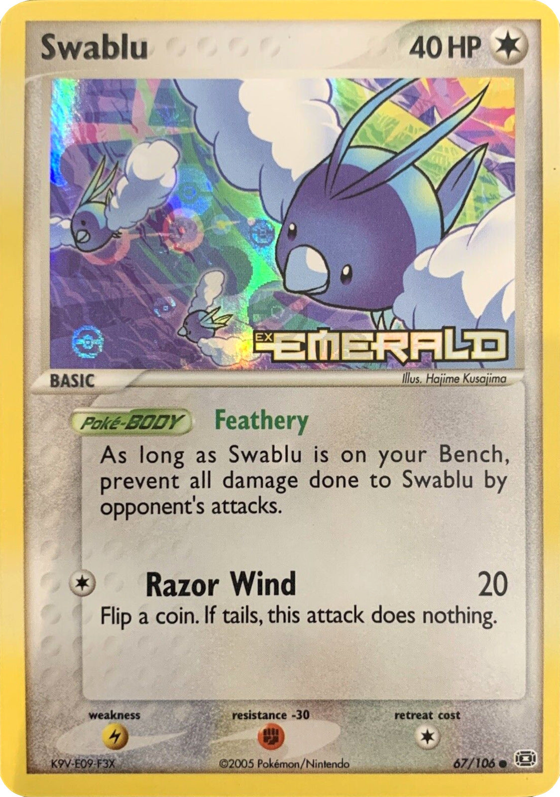 Swablu (67/106) (Stamped) [EX: Emerald] | Good Games Cannington