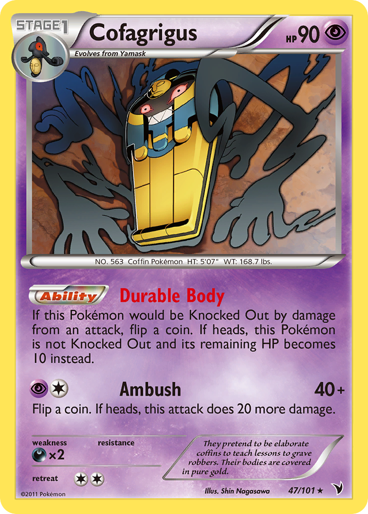 Cofagrigus (47/101) [Black & White: Noble Victories] | Good Games Cannington